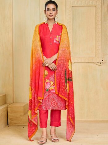 Label khoj Pure viscose Maslin with hand work kurta set