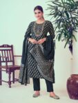 Label Khoj Women Modal silk Kurta ,trouser and dupptta set