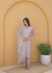 Label Khoj Women Chanderi kurta, trouser and dupptta set