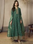 Label khoj Beautiful Anarkali kurta With Pant and Dupatta Set