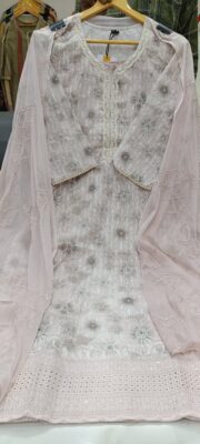 Label khoj chiffly print kurta with pant and dupatta