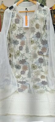 Label khoj chiffly print kurta with pant and dupatta