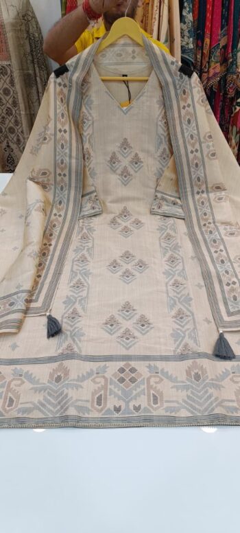 Label khoj Famous silk kurta , trouser and dupptta set