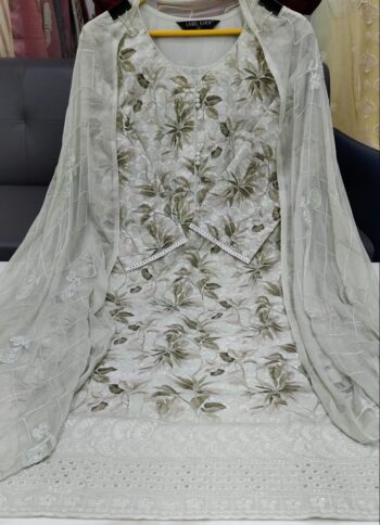 Label khoj chiffly print kurta with pant and dupatta